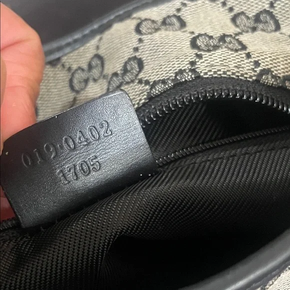 Gucci Black and Gray Signature Tote